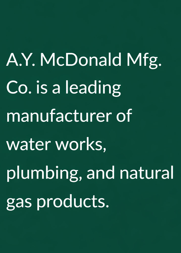 A.Y. McDonald Description